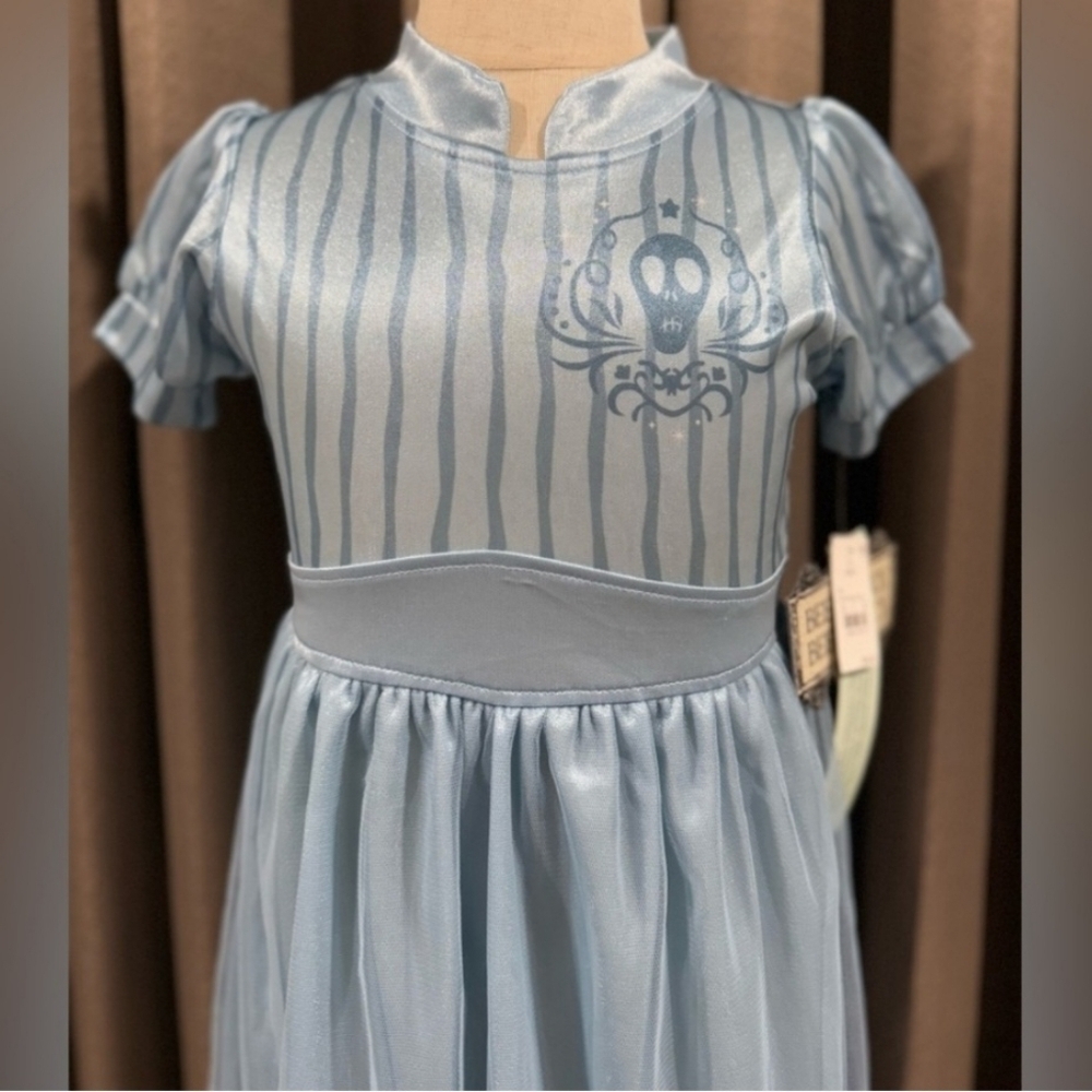 Light Blue Girls' Short-Sleeve Nightgown - Picture 7 of 13
